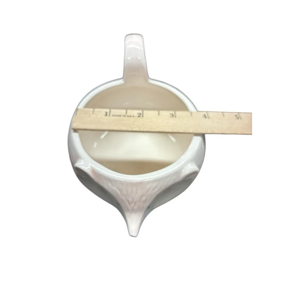 Hedgehog Plant Succulent Ceramic Planter 4 Feet Pink White Arlington Designs NEW - Picture 6 of 6